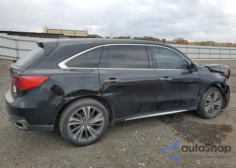 2019 Acura Mdx Technology z USA, uszkodzony, nr VIN 5J8YD4H50KL008827